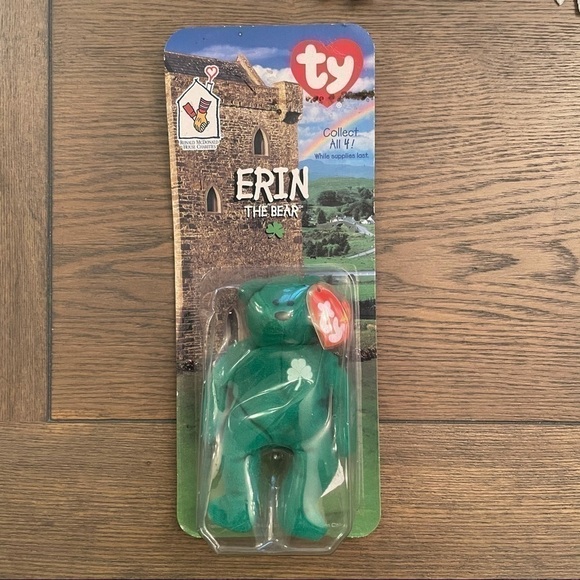 NWT Erin The Bear McDonald's Ty Beanie Baby RARE - Picture 1 of 5